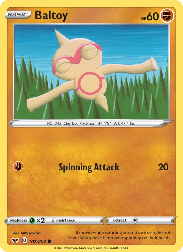 Baltoy, Pokémon card