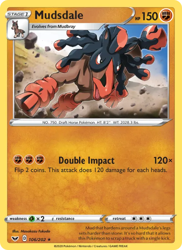 Mudsdale, Pokémon card