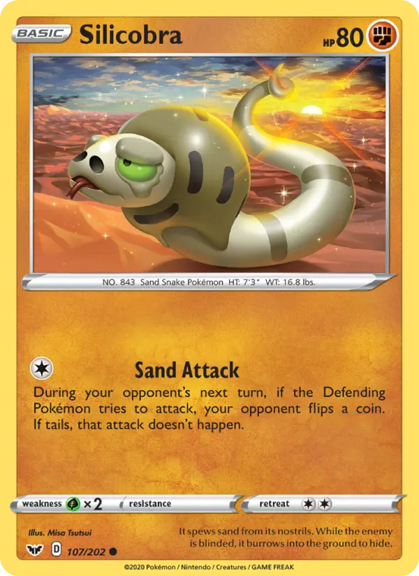 Silicobra, Pokémon card