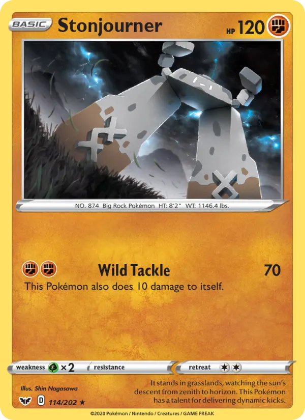Stonjourner, Pokémon card