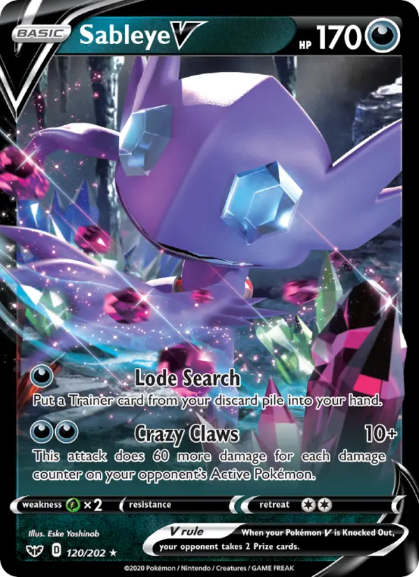 Sableye V, Pokémon card