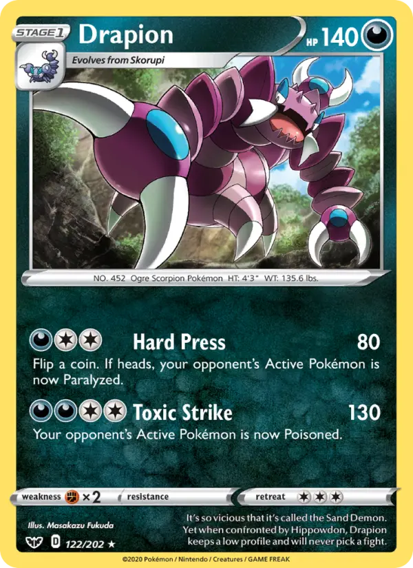 Drapion, Pokémon card