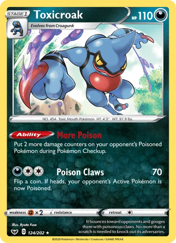 Toxicroak, Pokémon card