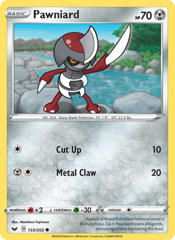 Pawniard, Pokémon card