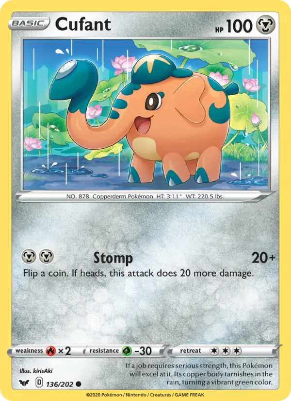 Cufant, Pokémon card