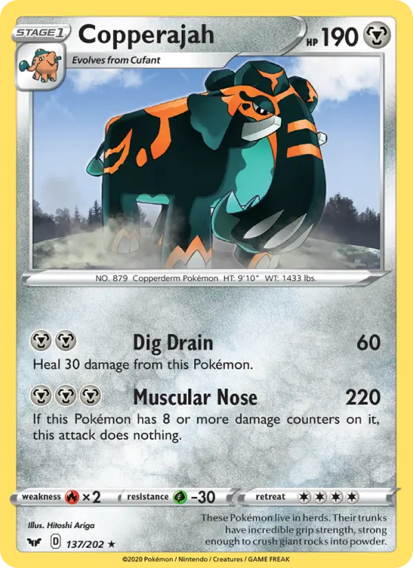 Copperajah, Pokémon card
