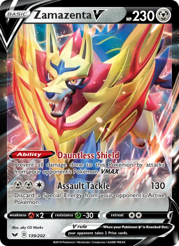 Zamazenta V, Pokémon card