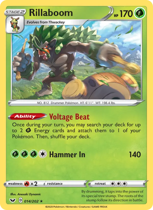 Rillaboom, Pokémon card