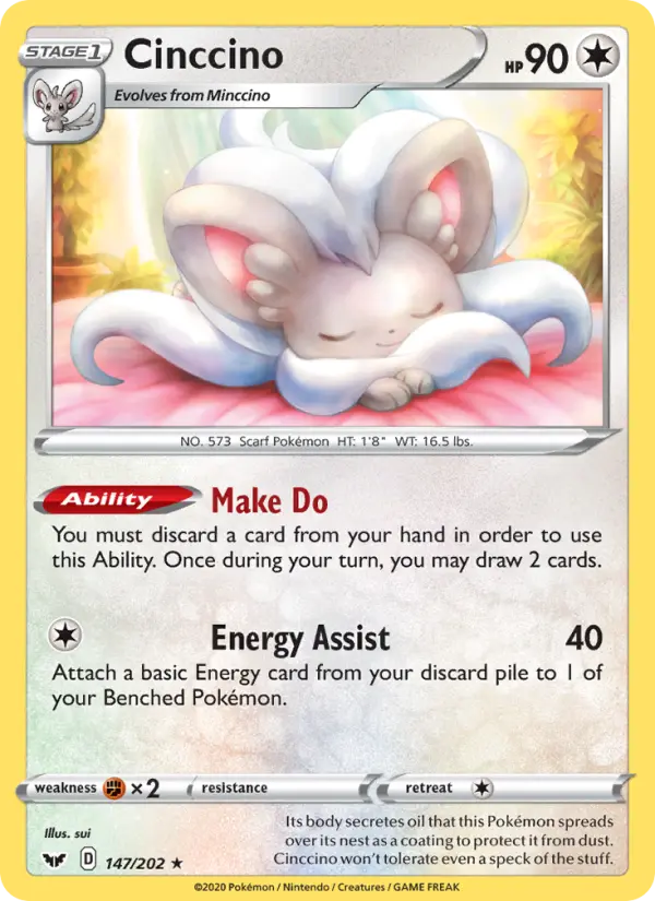 Cinccino, Pokémon card