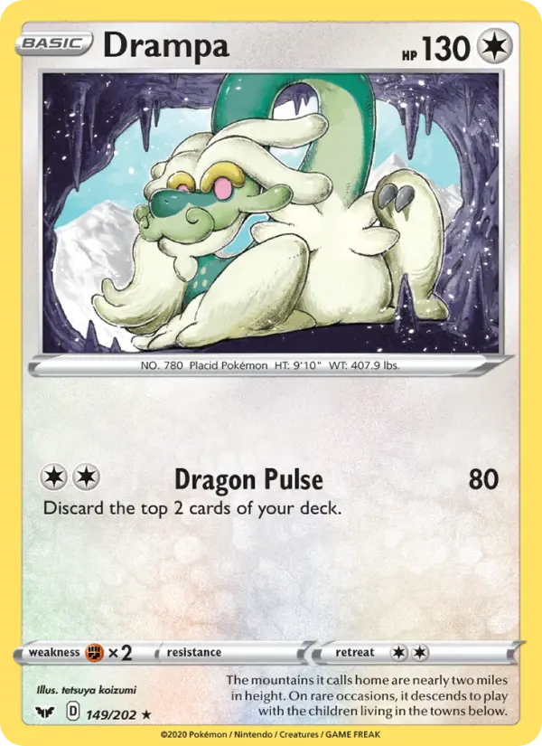 Drampa, Pokémon card