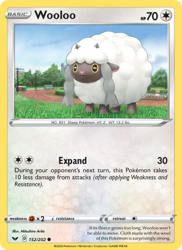 Wooloo, Pokémon card