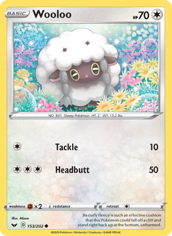 Wooloo, Pokémon card