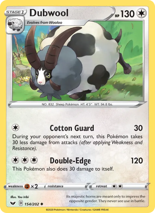Dubwool, Pokémon card