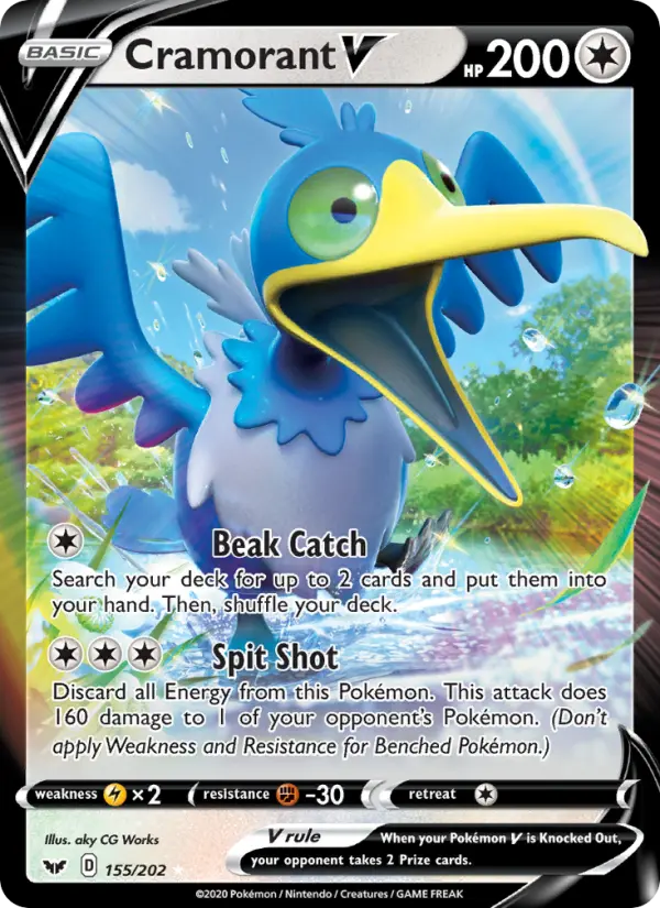 Cramorant V, Pokémon card