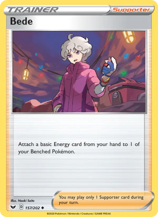 Bede, Pokémon card