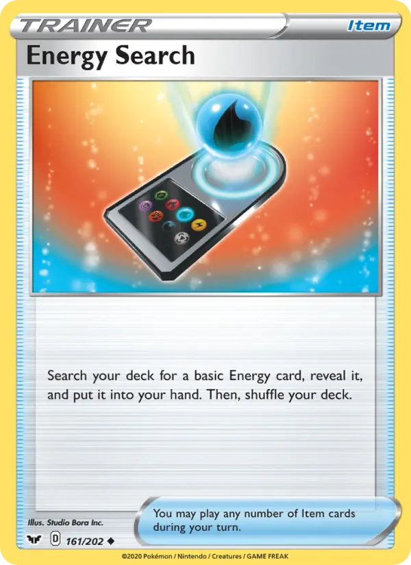 Energy Search, Pokémon card
