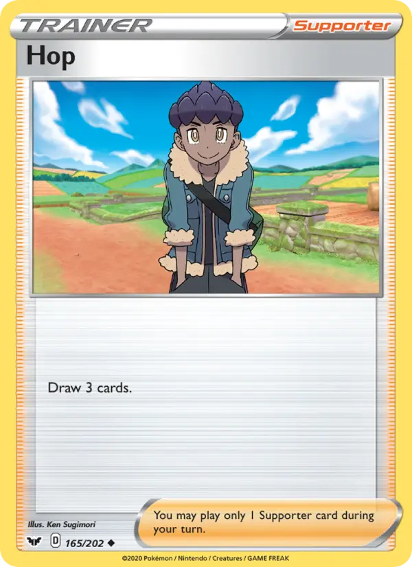 Hop, Pokémon card