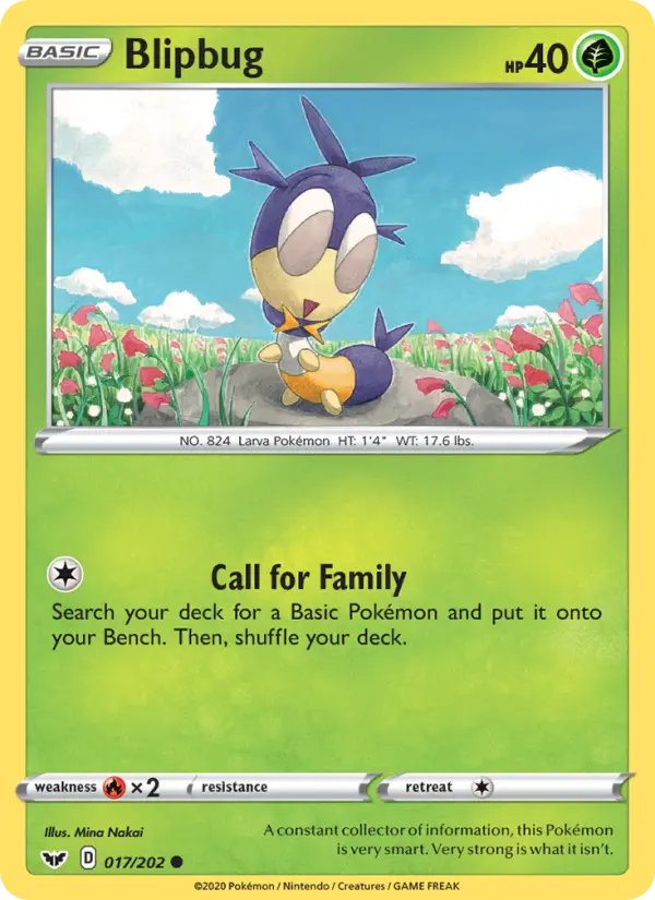 Blipbug, Pokémon card
