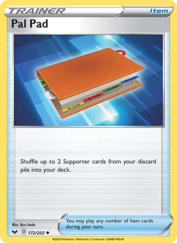 Pal Pad, Pokémon card