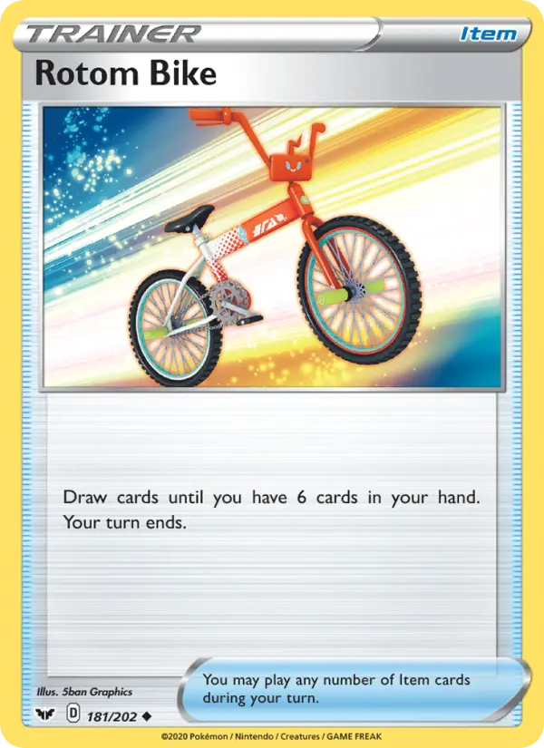Rotom Bike, Pokémon card