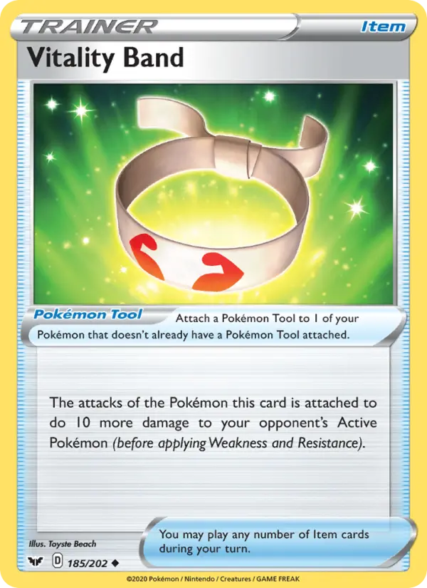 Vitality Band, Pokémon card