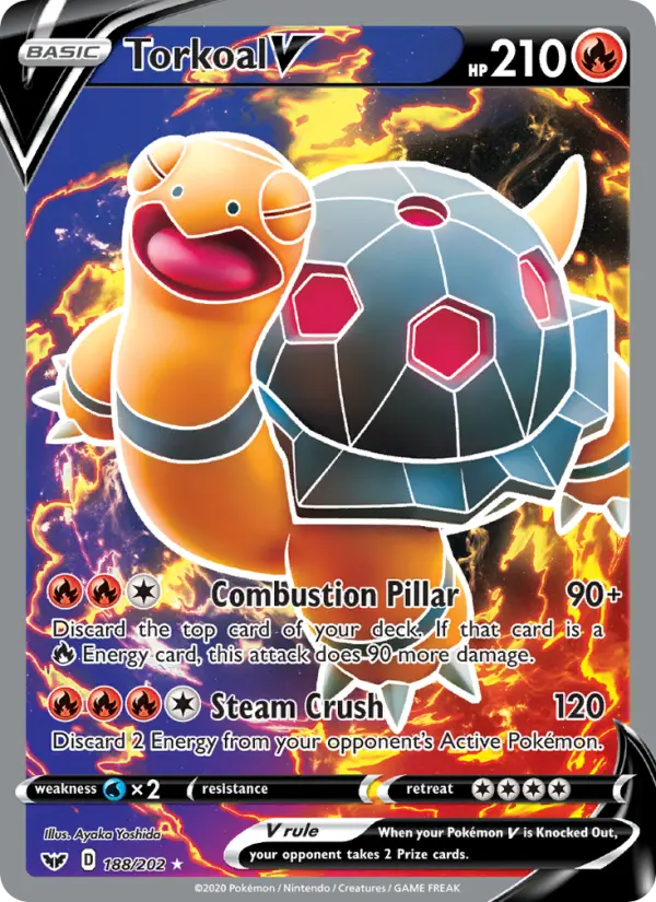 Torkoal V, Pokémon card