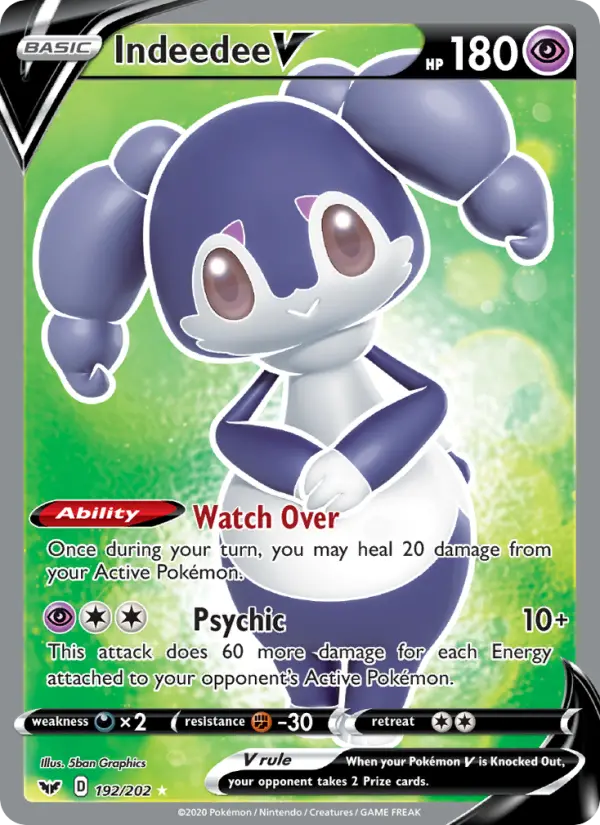 Indeedee V, Pokémon card