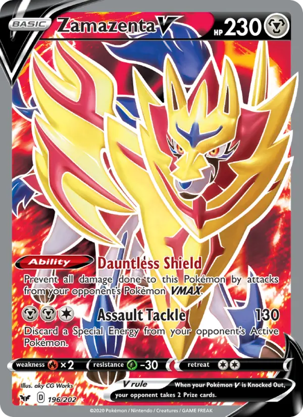 Zamazenta V, Pokémon card