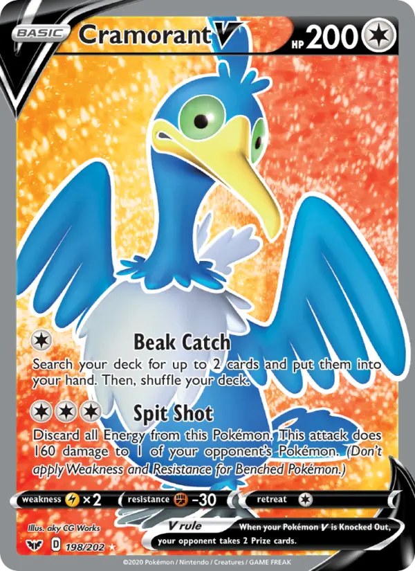 Cramorant V, Pokémon card