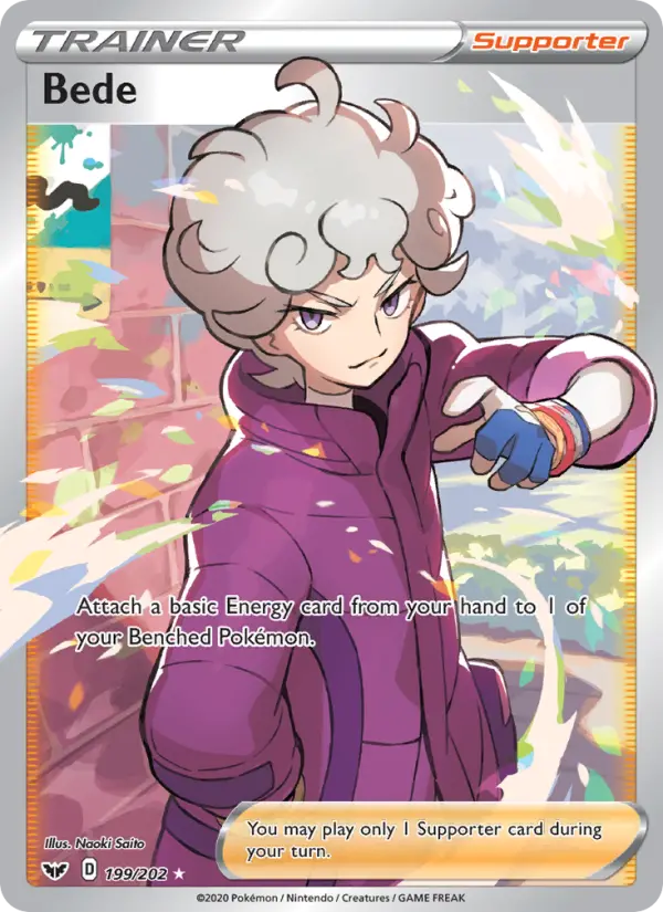 Bede, Pokémon card
