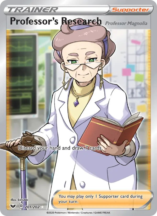 Professor's Research (Professor Magnolia), Pokémon card
