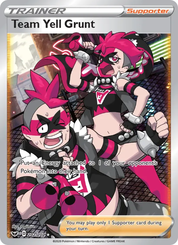Team Yell Grunt, Pokémon card