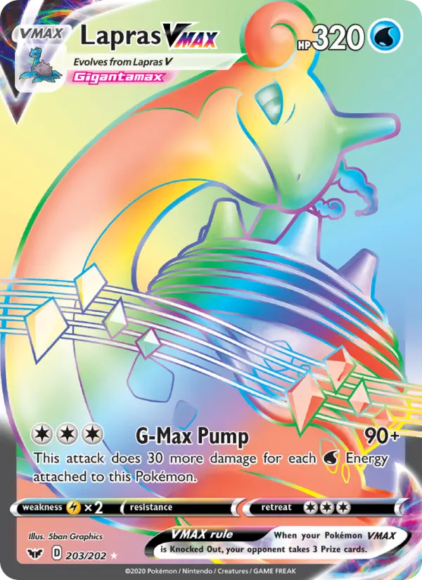 Lapras VMAX, Pokémon card