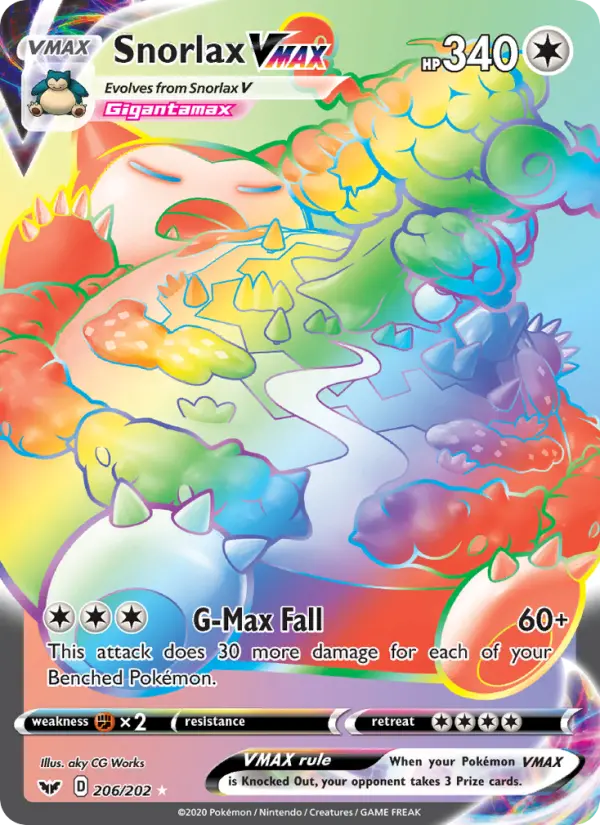 Snorlax VMAX, Pokémon card