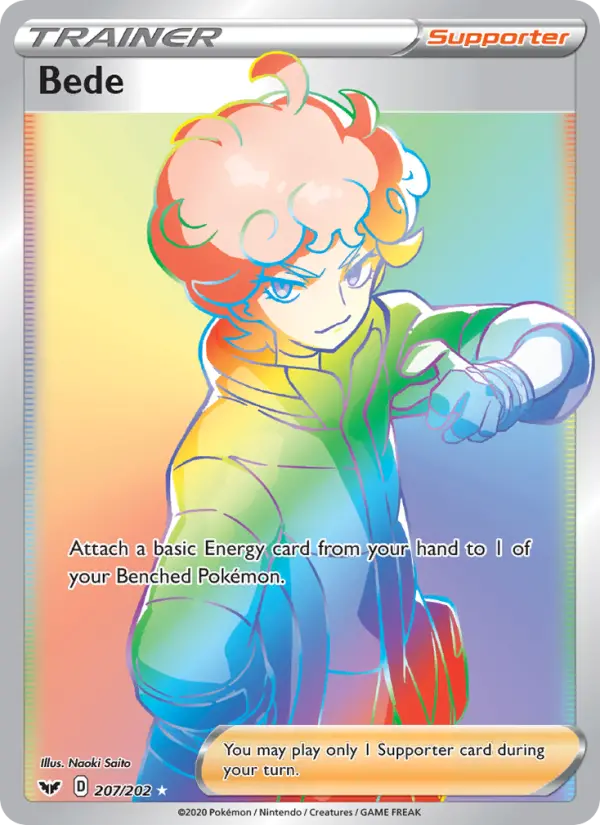 Bede, Pokémon card