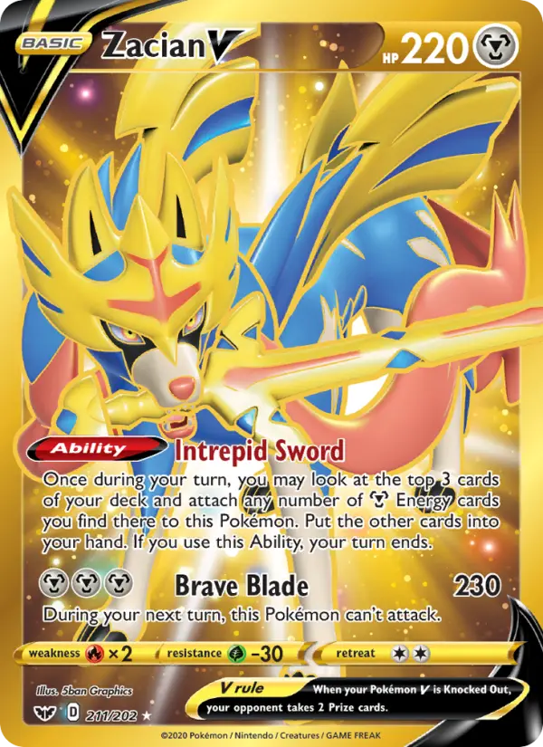 Zacian V, Pokémon card