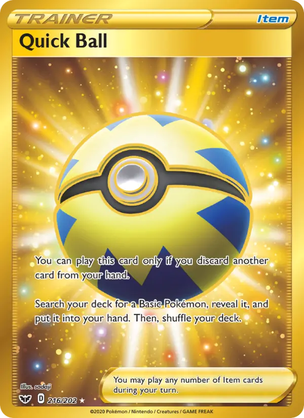 Quick Ball, Pokémon card