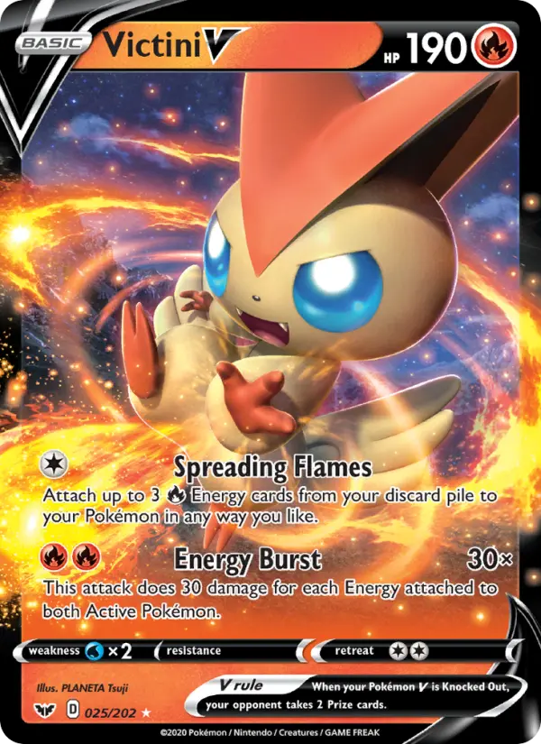 Victini V, Pokémon card