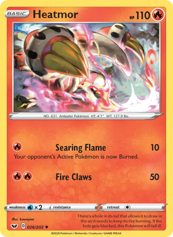 Heatmor, Pokémon card