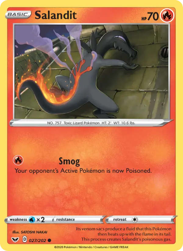 Salandit, Pokémon card