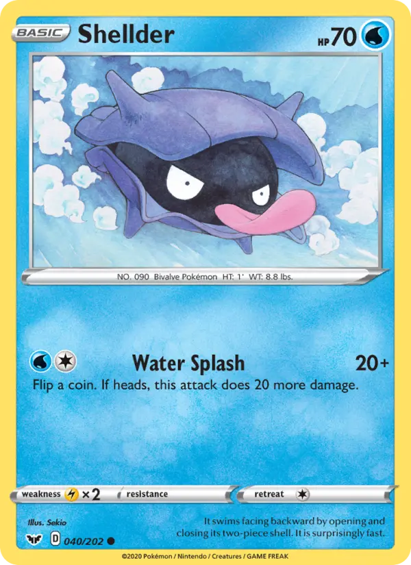 Shellder, Pokémon card