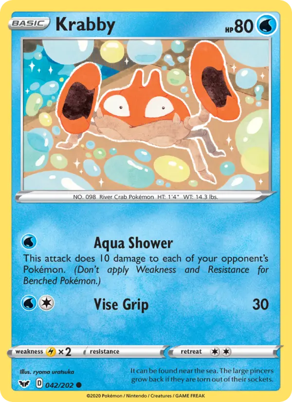 Krabby, Pokémon card