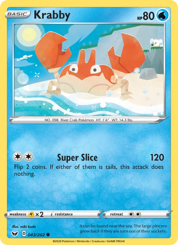 Krabby, Pokémon card