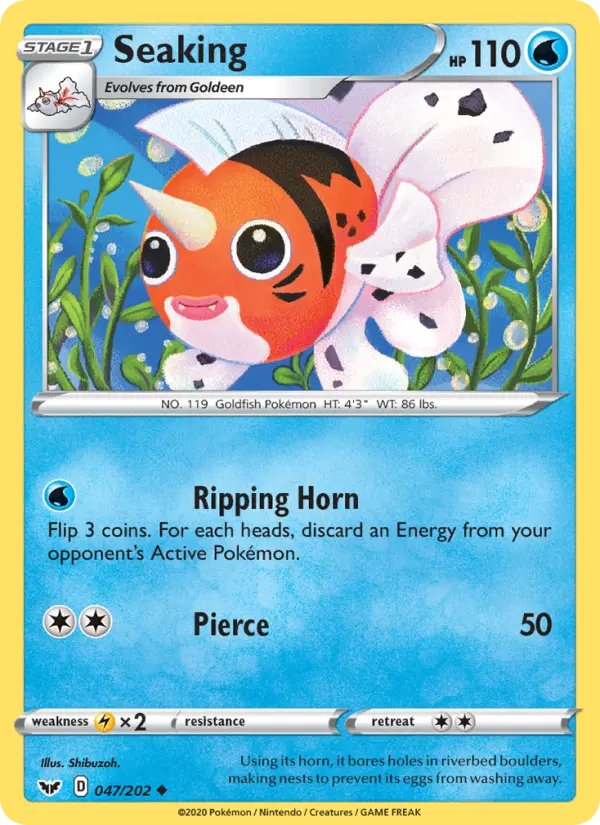 Seaking, Pokémon card