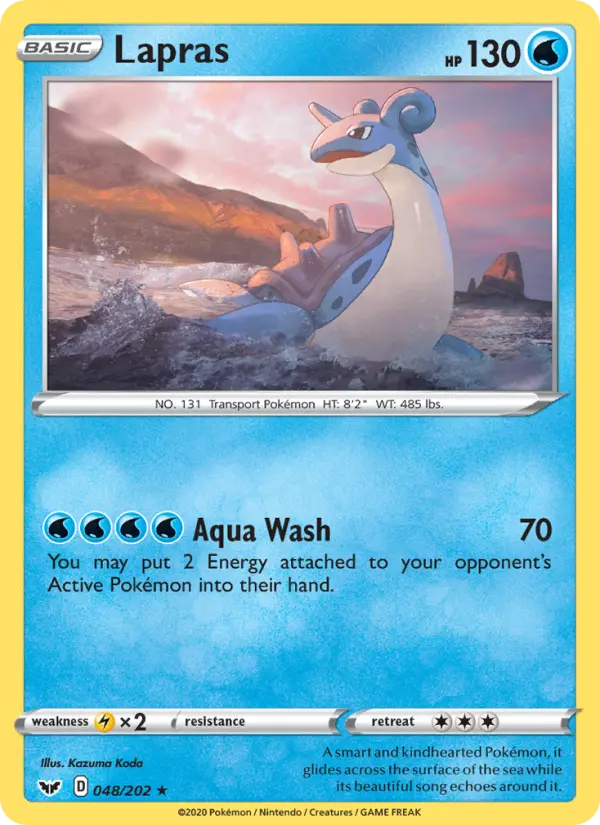 Lapras, Pokémon card