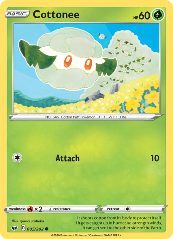Cottonee, Pokémon card