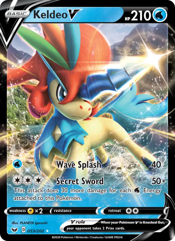 Keldeo V, Pokémon card