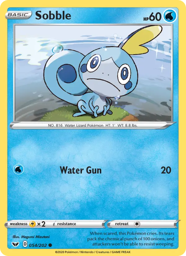Sobble, Pokémon card