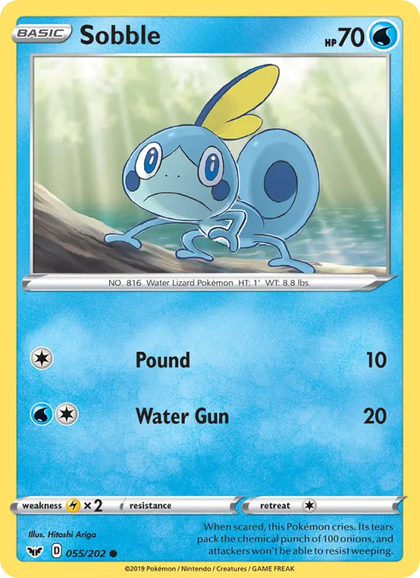 Sobble, Pokémon card