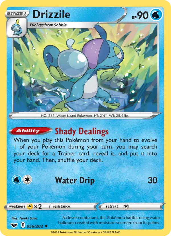 Drizzile, Pokémon card
